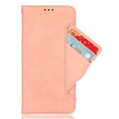Чехол-книжка Skin Feel Calf на OnePlus 15 — розовый