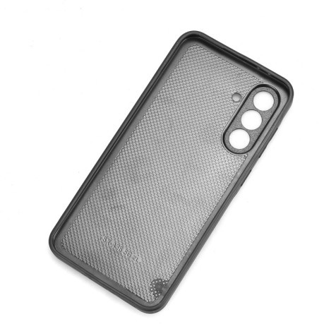 Противоударный чехол Wristband Leather Back для Samsung Galaxy A36 5G - синий