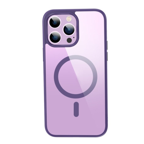 Чохол протиударний Crystal Clear Series (Magsafe) для iPhone 14 Plus - фіолетовий