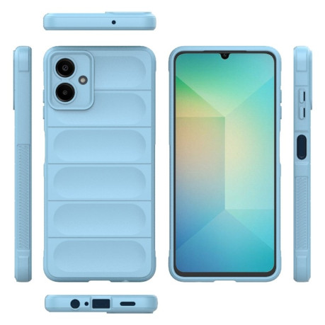 Силиконовый чехол Magic Flannel для Samsung Galaxy A06 4G - голубой