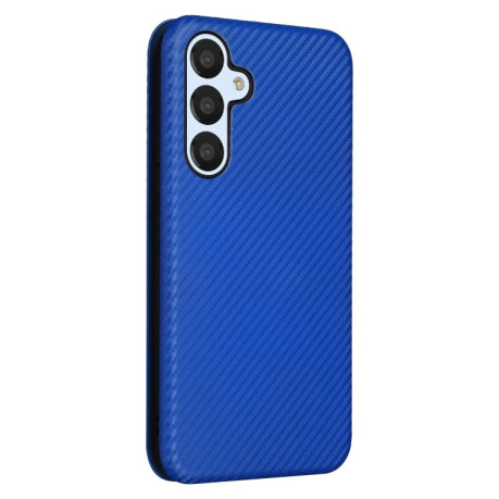 Чохол-книжка Carbon Fiber Texture на Samsung Galaxy A54 5G - синій