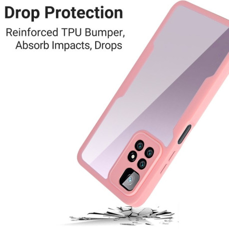 Двусторонний чехол Acrylic для Xiaomi Redmi Note 11 Pro - розовый