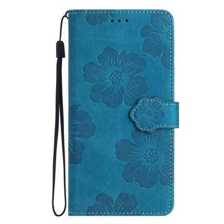 Чохол-книжка Flower Embossing Pattern для Samsung Galaxy A05s - синій