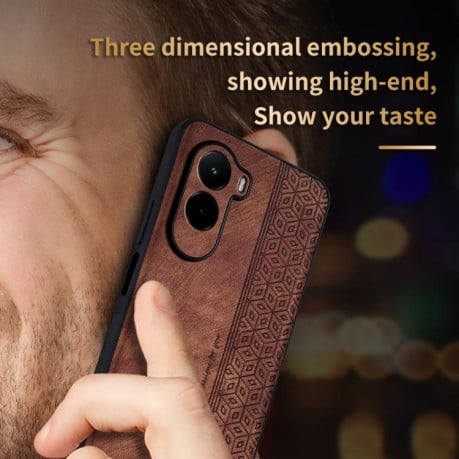 Чохол AZNS з 3D-тисненням та м'яким покриттям Skin Feel на Xiaomi Poco M7 4G 169mm - фіолетовий