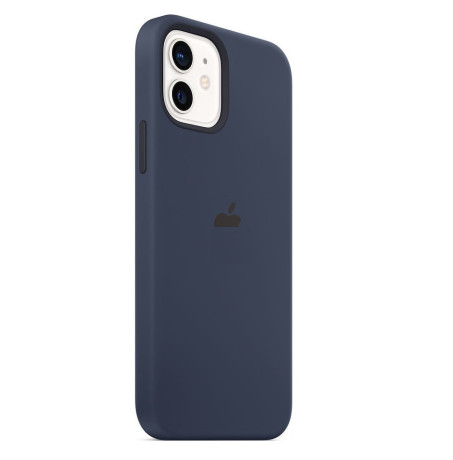 Силиконовый чехол Silicone Case Deep Navy на iPhone 12 / iPhone 12 Pro with MagSafe - премиальное качество