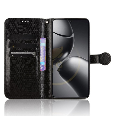 Чохол-книжка Honeycomb Dot для Xiaomi 14T - чорний