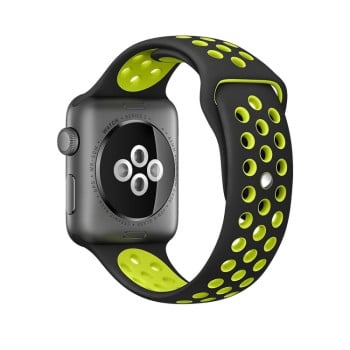 Ремінець Sport Edition для Apple Watch 10 46mm/Ultra 49mm / Series 8/7 45mm / 44mm / 42mm - чорно-жовтий