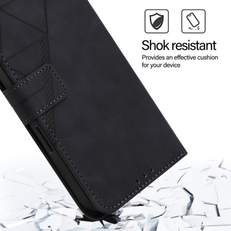 Чохол-книжка Crossbody 3D Embossed Flip Leather на Xiaomi 14T Pro - чорний