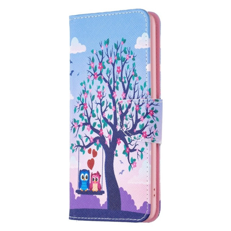 Чехол-книжка Colored Drawing Pattern для Xiaomi Redmi Poco C55/Redmi 12C/11A- Owl