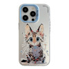 Чохол Animal Pattern Oil Painting Series для iPhone 15 Pro Max - Stupid Cat