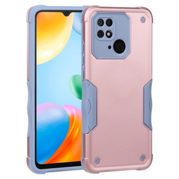 Протиударний чохол EsCase Armor для Xiaomi Poco C40/Redmi 10c - рожеве золото