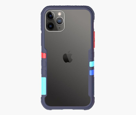 Противоударный чехол X-Fitted Chameleon для iPhone 12/iPhone 12 Pro-синий