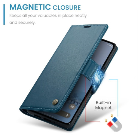 Чохол-книжка CaseMe 023 Butterfly Buckle Litchi Texture RFID Anti-theft Leather для Google Pixel 9 Pro XL - синій