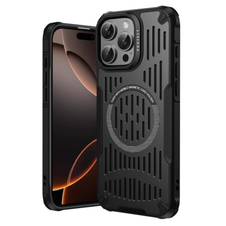 Протиударний чохол Ice Feeling Cooling MagSafe Magnetic для iPhone 16 Pro - чорний
