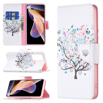 Чохол-книжка Colored Drawing Pattern для Xiaomi Redmi Note 11 Pro 5G (China)/11 Pro+ - Tree