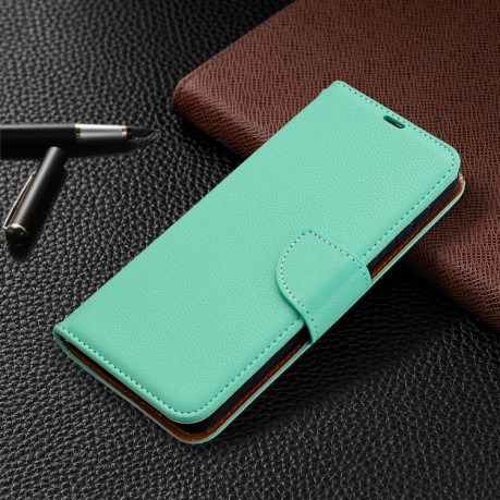 Чохол-книжка Litchi Texture Pure Color Samsung Galaxy S21 Plus - зелений