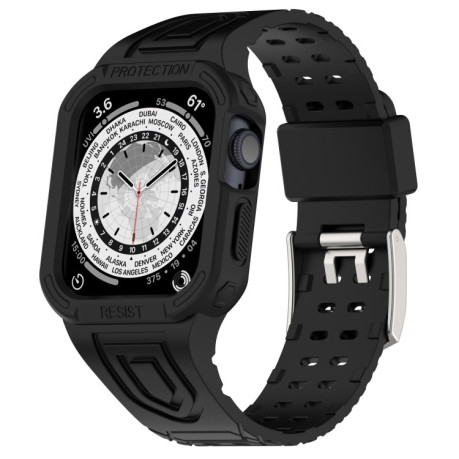 Ремінець Silicone Integrated для Apple Watch Series 8/7 41mm/40mm/38mm - чорний