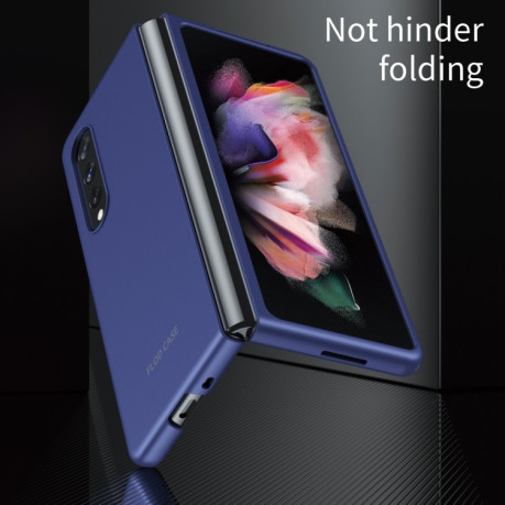 Противоударный чехол Skin Feel Frosted для Samsung Galaxy Fold4 5G - черный
