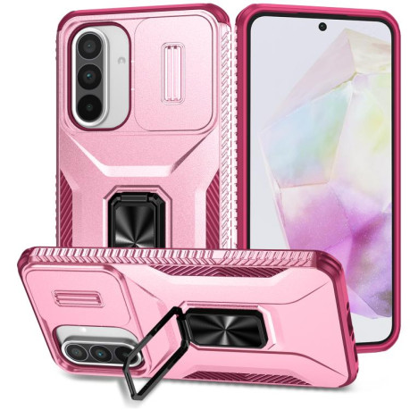 Протиударний чохол Sliding Camshield для Samsung Galaxy A36 - Pink + Rose Red
