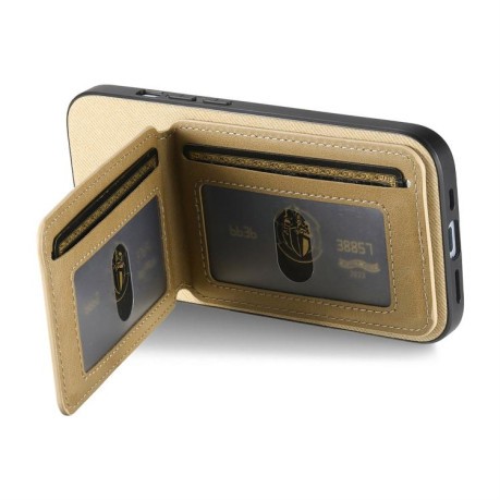 Чехол Twill Fabric Leather Vertical Flip RFID  для OPPO Reno13 Pro Global - хаки
