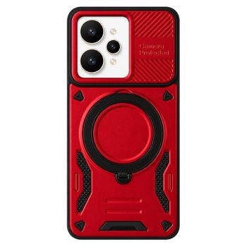 Чохол Escase MagSafe з поворотним тримачем для Realme 15 5G / 15 Pro 5G — червоний