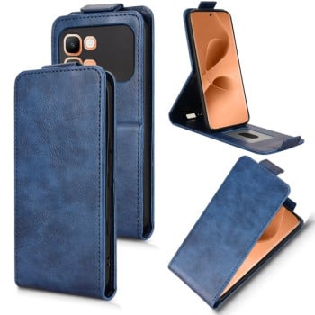 Флип-чехол Magnetic Vertical Flip Leather для Infinix Note Edge 5G — синий