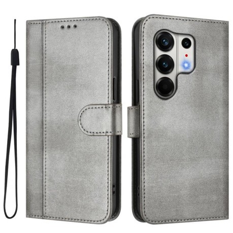 Чохол-книжка Line Splicing еко-шкіра Ретро для Tecno Camon 50 Pro 4G — сірий