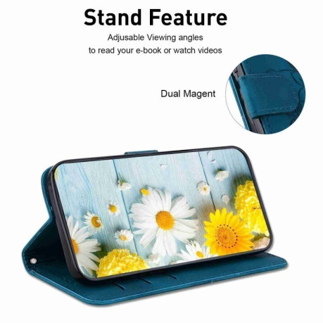 Чохол-книжка Lily Embossed Leather для Samsung Galaxy A25 5G - синій