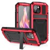 Протиударний металевий чохол R-JUST Dustproof на iPhone 15 Plus - червоний
