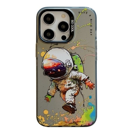 Чехол Animal Pattern Oil Painting Series для iPhone 15 Pro Max - Astronaut