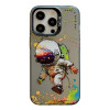 Чехол Animal Pattern Oil Painting Series для iPhone 15 Pro Max - Astronaut