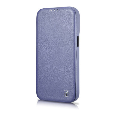 Кожаный чехол-книжка iCarer CE Premium для iPhone 14 Pro Max - фиолетовый