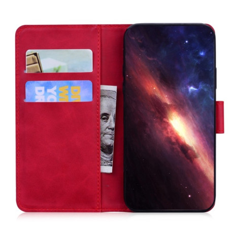 Чехол-книжка Skin Feel Pure Color для Samsung Galaxy A05s - красный
