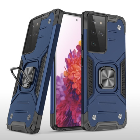 Протиударний чохол Magnetic Armor для Samsung Galaxy S21 FE 5G - синій