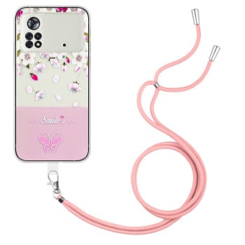 Чохол Bronzing Butterfly Flower для Xiaomi Poco X4 Pro 5G - Peach Blossoms