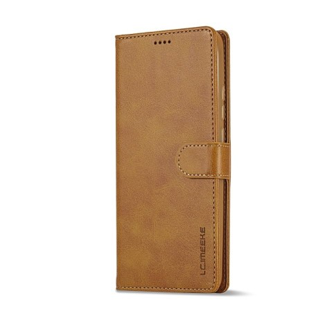Чохол книжка LCIMEEKE Calf Texture на Xiaomi 14T Pro - коричневий