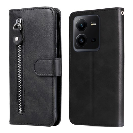 Чохол-книжка Fashion Calf Texture для Vivo V25 5G/V25e 4G - чорний