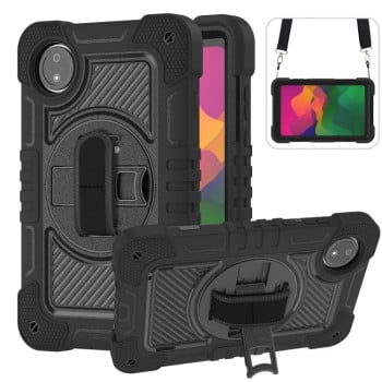 Протиударний чохол Acrylic 360 Degree Rotation Holder Leather для Redmi Pad SE 8.7 2024 - чорний