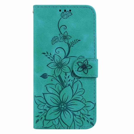 Чохол-книжка Lily Embossed Leather для Xiaomi Redmi Note 14 4G 164.84mm - зелений