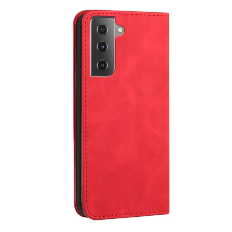 Чехол-книжка Skin Feel S-type для Samsung Galaxy S21 FE - красный