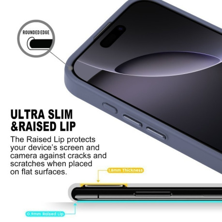 Чехол GEBEI Skin Feel MagSafe Magnetic для  iPhone 16 Pro - синий