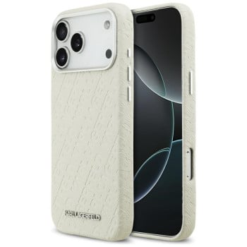 Оригінальний чохол Karl Lagerfeld FW Stamped Karl з MagSafe на iPhone 17 Pro Max - Beige