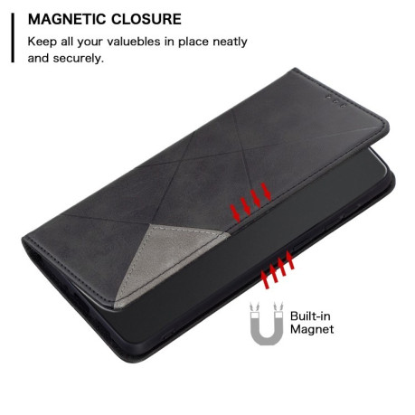 Чохол-книжка Rhombus Texture для Xiaomi Redmi Note 14 Pro 5G / Note 14 Pro+ 5G - чорний