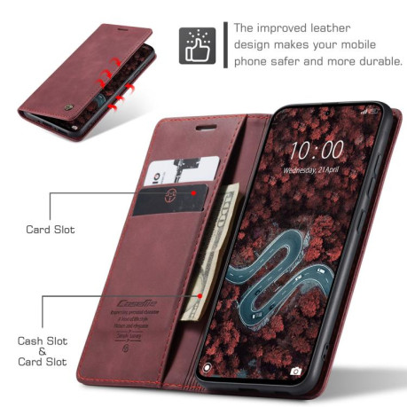 Чохол-книжка CaseMe-013 Multifunctional на Xiaomi Poco X7 Pro - червоний