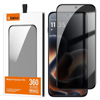 Захисне скло Kalebol Privacy на Motorola Edge 70 Pro 5G — чорне