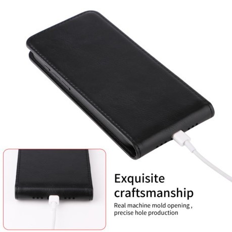 Чехол Magnetic Vertical Flip Leather для Infinix Hot 50 Pro 4G - черный