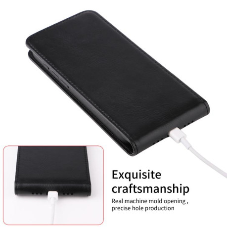 Флип-чохол Magnetic Vertical Flip Leather для OnePlus 13R/Ace 5/Ace 5 Pro - чорний