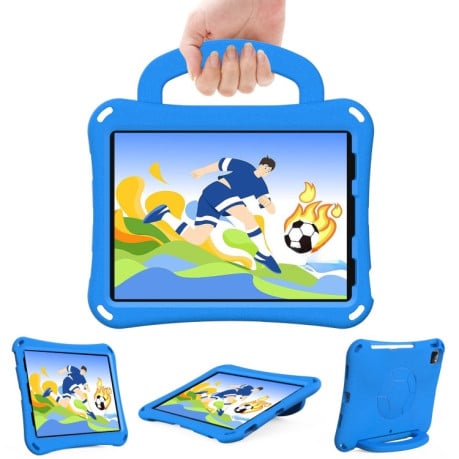 Противоударный чехол Handle Football Shaped EVA Shockproof для iPad Pro 11 2024 - синий
