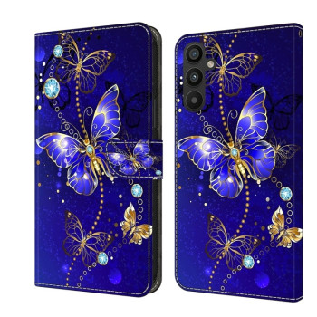 Чехол-книжка Crystal 3D Shockproof Protective Leather для Samsung Galaxy A15 - Butterfly
