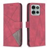 Чохол-книжка Rhombus Texture для Motorola Moto G75 5G - червоний